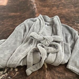 Stars Above Gray Plush Robe